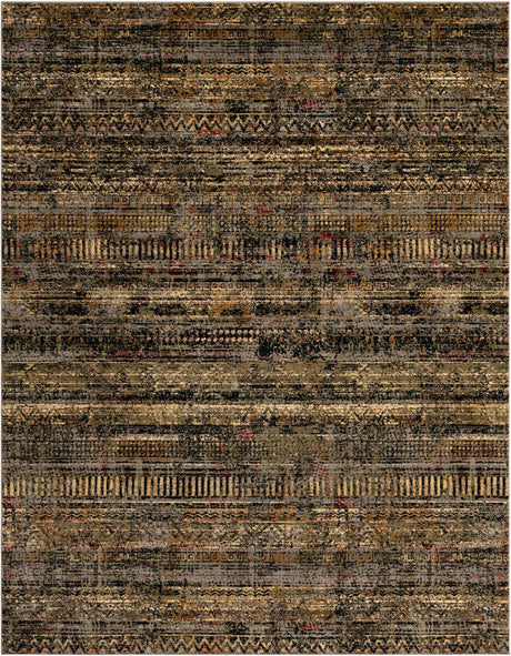 Blue 7' 10 x 10' Saturn Rectangle Area Rug Stain Resistant Easy Clean Classic Vintage Design Durable Carpet for Affordable Home Interiors for Sale at Rug Engine
