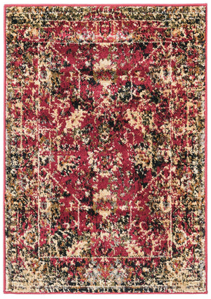 Burgundy 2' x 3' 1 Saturn Rectangle Area Rug Stain Resistant Easy Clean Classic Vintage Design Durable Carpet for Affordable Home Interiors for Sale at Rug Engine