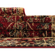 Burgundy 3' 1 x 3' 1 Saturn Octagon Area Rug Stain Resistant Easy Clean Classic Vintage Design Durable Carpet for Affordable Home Interiors for Sale at Rug Engine