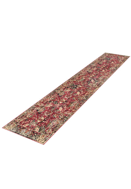 Burgundy 2' x 9' Saturn Runner Area Rug Stain Resistant Easy Clean Classic Vintage Design Durable Carpet for Affordable Home Interiors for Sale at Rug Engine