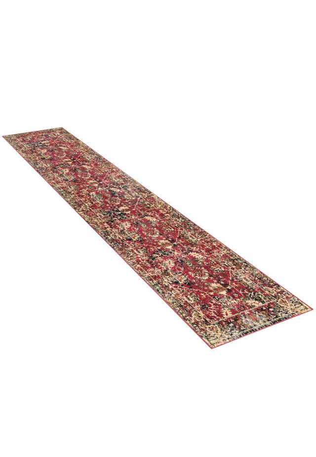 Burgundy 2' x 9' Saturn Runner Area Rug Stain Resistant Easy Clean Classic Vintage Design Durable Carpet for Affordable Home Interiors for Sale at Rug Engine