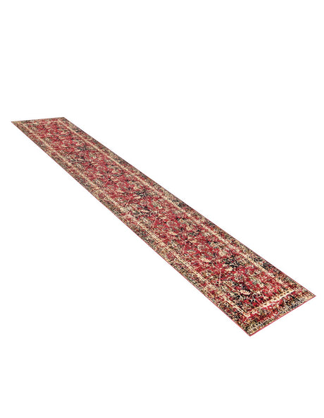 Burgundy 2' 7 x 14' 1 Saturn Runner Area Rug Stain Resistant Easy Clean Classic Vintage Design Durable Carpet for Affordable Home Interiors for Sale at Rug Engine