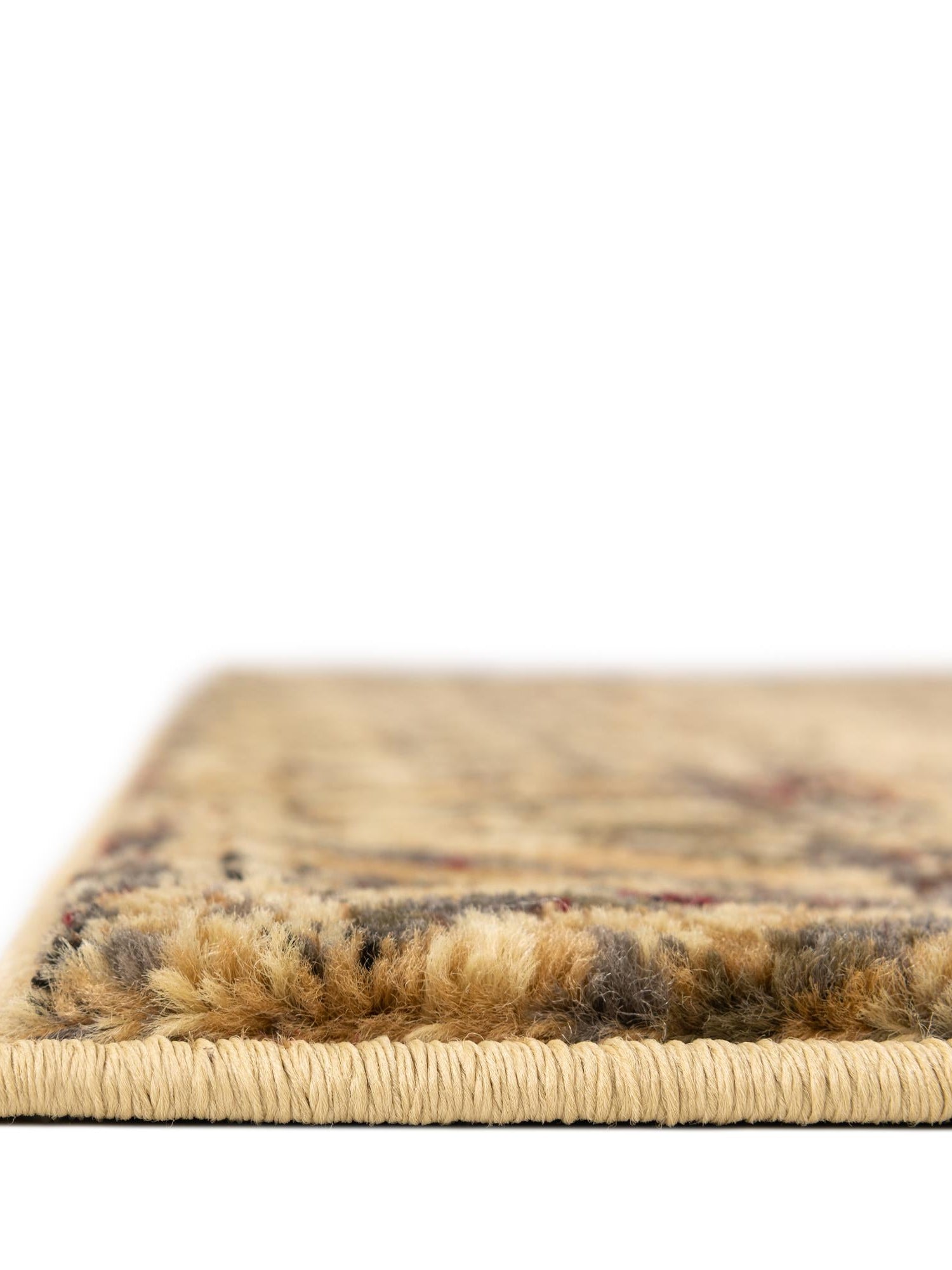 Beige 5' 3 x 8' Saturn Rectangle Area Rug Stain Resistant Easy Clean Classic Vintage Design Durable Carpet for Affordable Home Interiors for Sale at Rug Engine