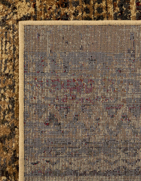 Beige 4' 1 x 6' 1 Saturn Rectangle Area Rug Stain Resistant Easy Clean Classic Vintage Design Durable Carpet for Affordable Home Interiors for Sale at Rug Engine