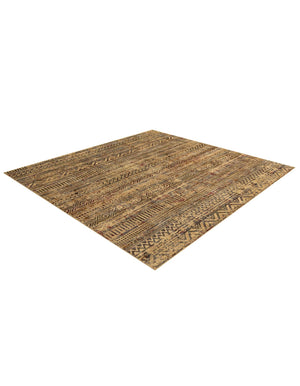 Beige 7' 10 x 7' 10 Saturn Square Area Rug Stain Resistant Easy Clean Classic Vintage Design Durable Carpet for Affordable Home Interiors for Sale at Rug Engine