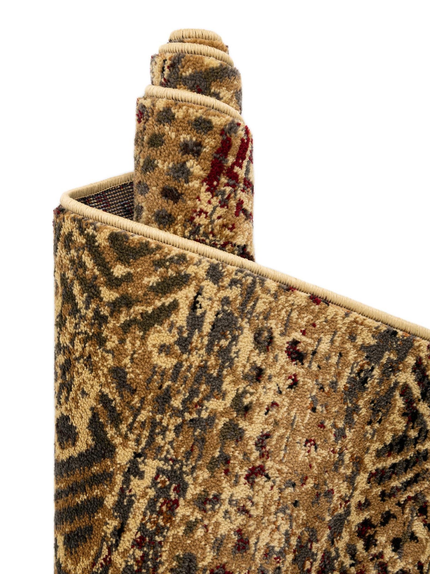 Beige 7' 10 x 7' 10 Saturn Square Area Rug Stain Resistant Easy Clean Classic Vintage Design Durable Carpet for Affordable Home Interiors for Sale at Rug Engine