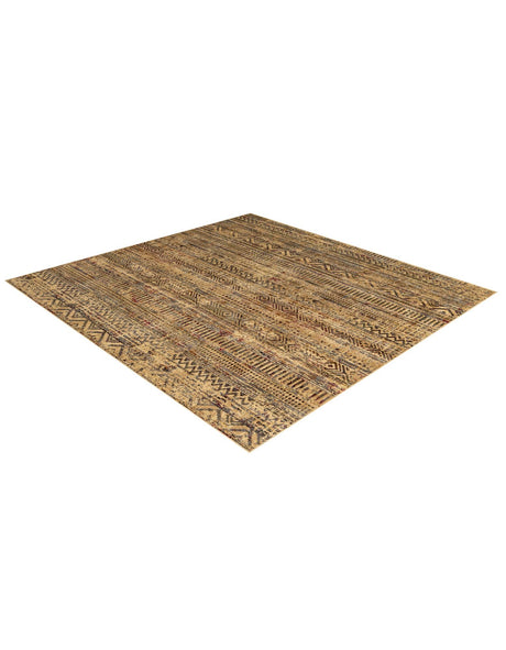 Beige 7' 10 x 7' 10 Saturn Square Area Rug Stain Resistant Easy Clean Classic Vintage Design Durable Carpet for Affordable Home Interiors for Sale at Rug Engine