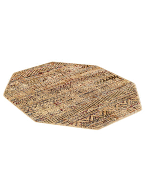 Beige 3' 1 x 3' 1 Saturn Octagon Area Rug Stain Resistant Easy Clean Classic Vintage Design Durable Carpet for Affordable Home Interiors for Sale at Rug Engine