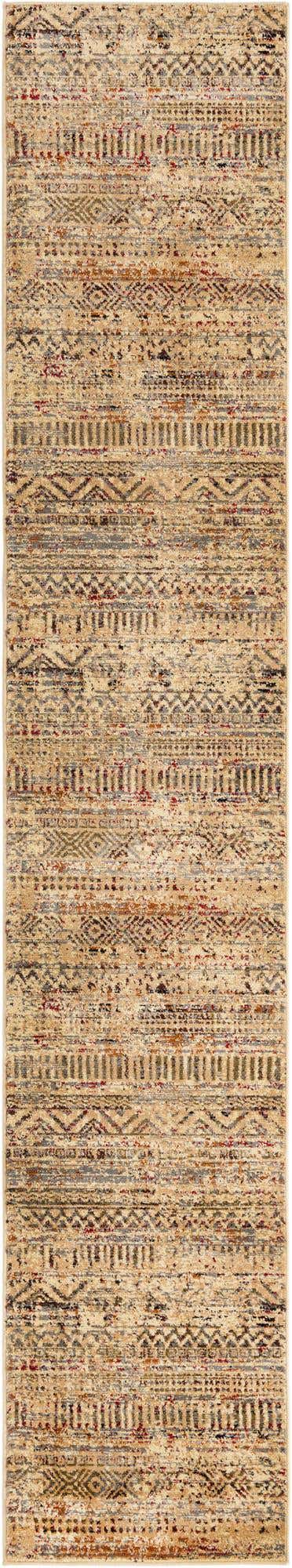 Beige 2' 2 x 12' Saturn Runner Area Rug Stain Resistant Easy Clean Classic Vintage Design Durable Carpet for Affordable Home Interiors for Sale at Rug Engine