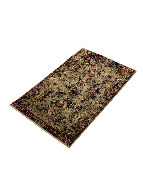 Green 2' x 3' 1 Saturn Rectangle Area Rug Stain Resistant Easy Clean Classic Vintage Design Durable Carpet for Affordable Home Interiors for Sale at Rug Engine