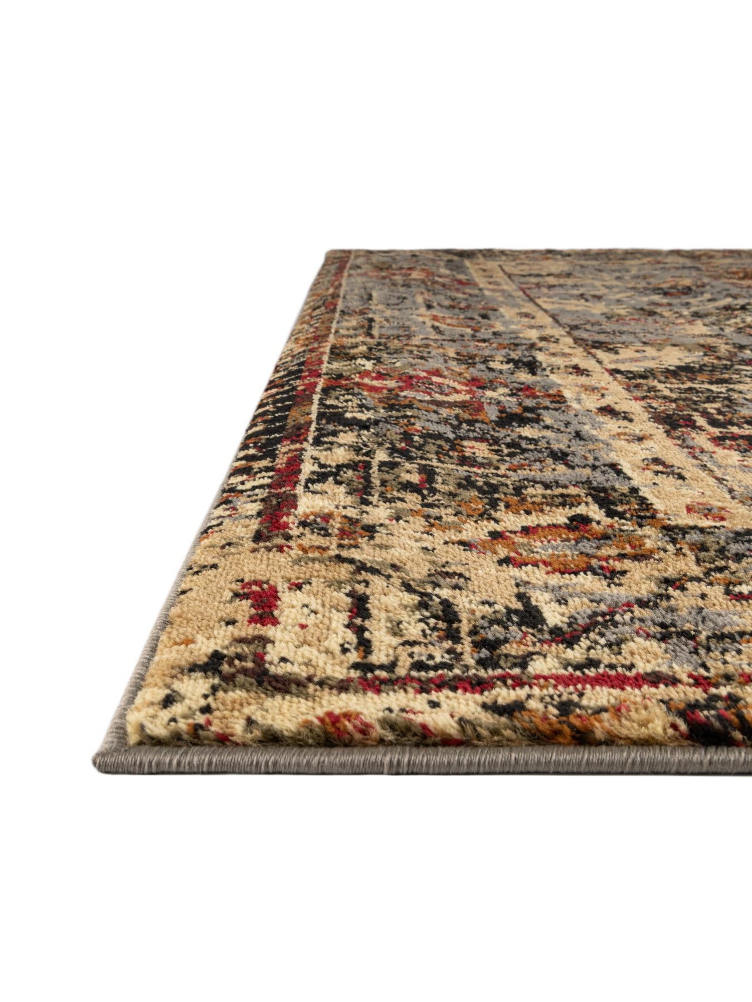 Blue 7' 10 x 7' 10 Saturn Square Area Rug Stain Resistant Easy Clean Classic Vintage Design Durable Carpet for Affordable Home Interiors for Sale at Rug Engine