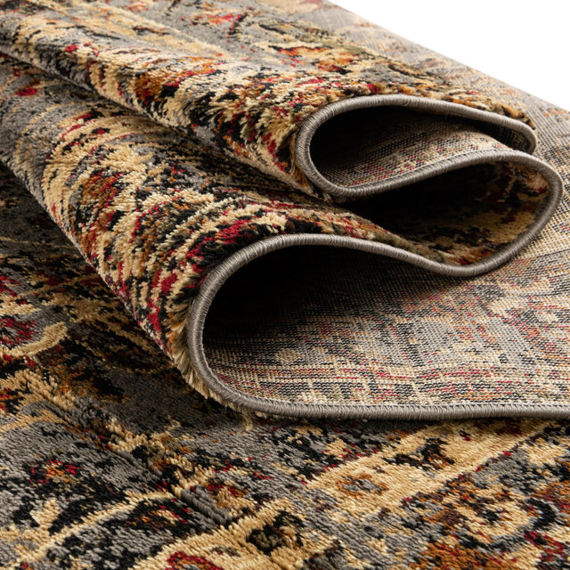 Blue 5' 3 x 5' 3 Saturn Square Area Rug Stain Resistant Easy Clean Classic Vintage Design Durable Carpet for Affordable Home Interiors for Sale at Rug Engine