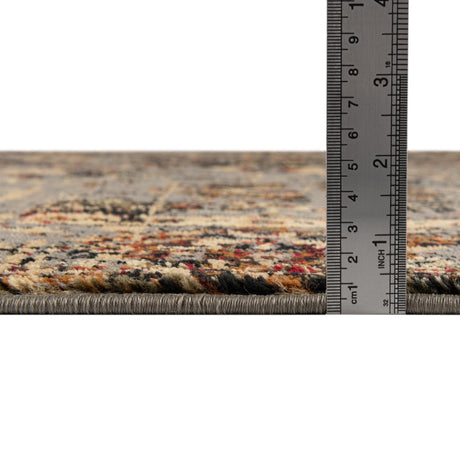 Blue 3' 1 x 3' 1 Saturn Octagon Area Rug Stain Resistant Easy Clean Classic Vintage Design Durable Carpet for Affordable Home Interiors for Sale at Rug Engine