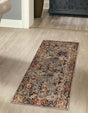 Blue 2' x 7' 1 Saturn Runner Area Rug Stain Resistant Easy Clean Classic Vintage Design Durable Carpet for Affordable Home Interiors for Sale at Rug Engine