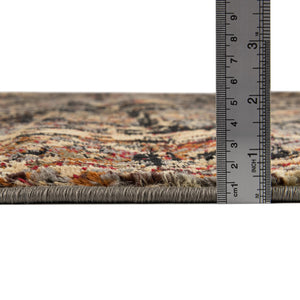 Black 7' 10 x 7' 10 Saturn Round Area Rug Stain Resistant Easy Clean Classic Vintage Design Durable Carpet for Affordable Home Interiors for Sale at Rug Engine