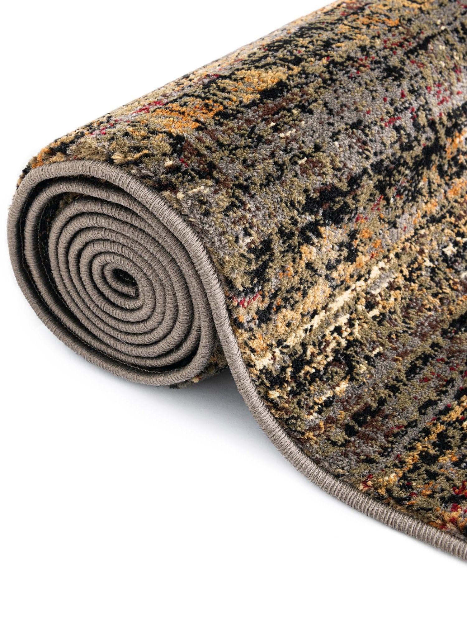 Blue 7' 10 x 11' Saturn Rectangle Area Rug Stain Resistant Easy Clean Classic Vintage Design Durable Carpet for Affordable Home Interiors for Sale at Rug Engine