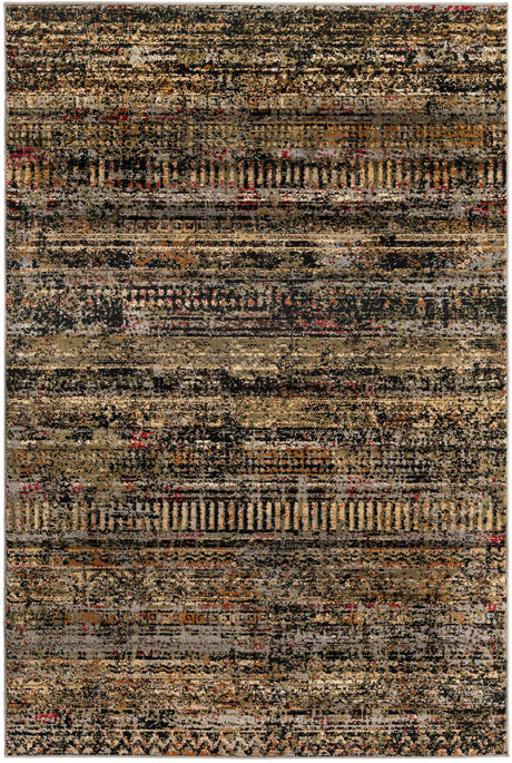 Blue 4' 1 x 6' 1 Saturn Rectangle Area Rug Stain Resistant Easy Clean Classic Vintage Design Durable Carpet for Affordable Home Interiors for Sale at Rug Engine