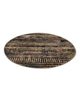 Blue 3' 1 x 3' 1 Saturn Round Area Rug Stain Resistant Easy Clean Classic Vintage Design Durable Carpet for Affordable Home Interiors for Sale at Rug Engine