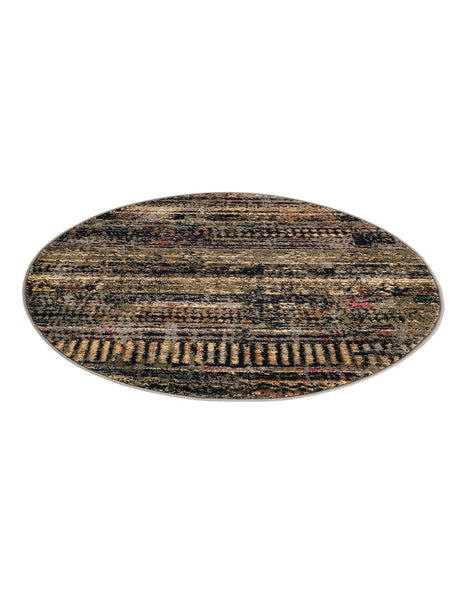 Blue 3' 1 x 3' 1 Saturn Round Area Rug Stain Resistant Easy Clean Classic Vintage Design Durable Carpet for Affordable Home Interiors for Sale at Rug Engine