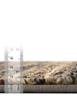 Blue 5' 3 x 5' 3 Saturn Round Area Rug Stain Resistant Easy Clean Classic Vintage Design Durable Carpet for Affordable Home Interiors for Sale at Rug Engine