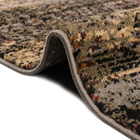 Blue 7' 10 x 7' 10 Saturn Octagon Area Rug Stain Resistant Easy Clean Classic Vintage Design Durable Carpet for Affordable Home Interiors for Sale at Rug Engine