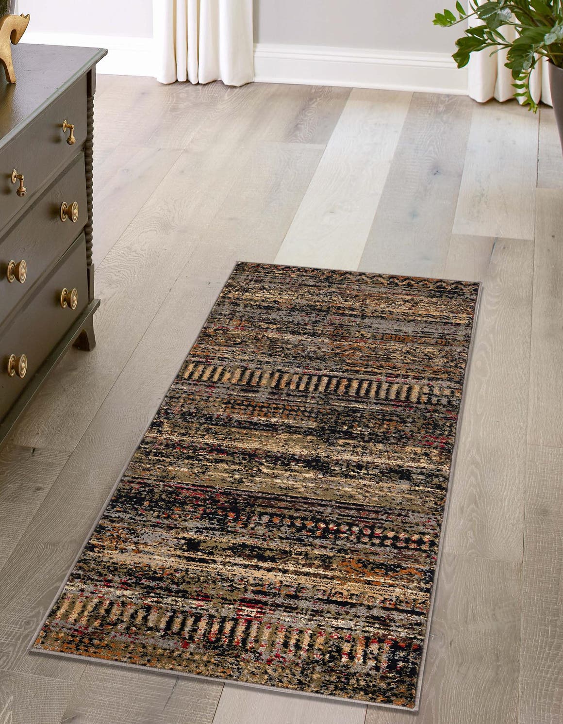 Blue 2' x 5' 1 Saturn Runner Area Rug Stain Resistant Easy Clean Classic Vintage Design Durable Carpet for Affordable Home Interiors for Sale at Rug Engine