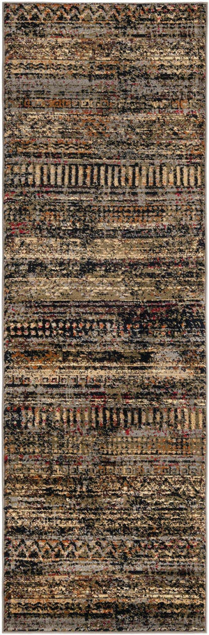 Blue 2' x 7' 1 Saturn Runner Area Rug Stain Resistant Easy Clean Classic Vintage Design Durable Carpet for Affordable Home Interiors for Sale at Rug Engine