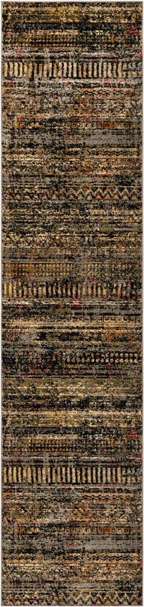 Blue 2' x 9' Saturn Runner Area Rug Stain Resistant Easy Clean Classic Vintage Design Durable Carpet for Affordable Home Interiors for Sale at Rug Engine