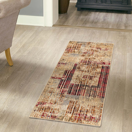 Multicolor 2' 2 x 5' Saturn Runner Area Rug Stain Resistant Easy Clean Classic Vintage Design Durable Carpet for Affordable Home Interiors for Sale at Rug Engine