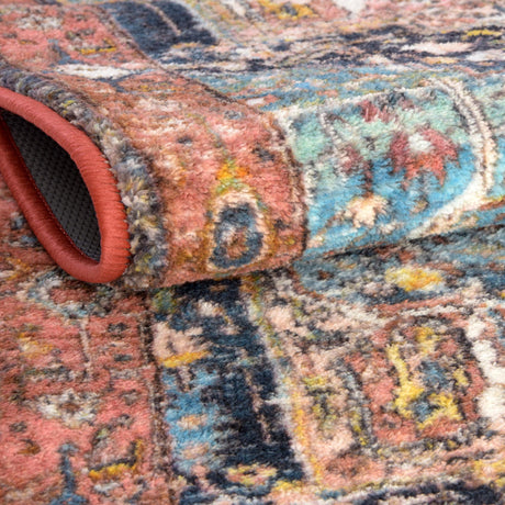 Washable Multicolor 7' 10 x 10' 4 Medina Rectangle Area Rug Easy to Clean Stain Resistant & Durable Polyester Classic Carpet for Home Decor & Design for Sale at Rug Engine