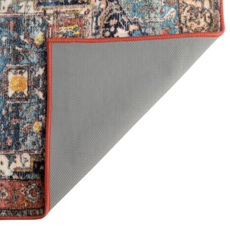 Washable Multicolor 5' 3 x 7' 9 Medina Rectangle Area Rug Easy to Clean Stain Resistant & Durable Polyester Classic Carpet for Home Decor & Design for Sale at Rug Engine