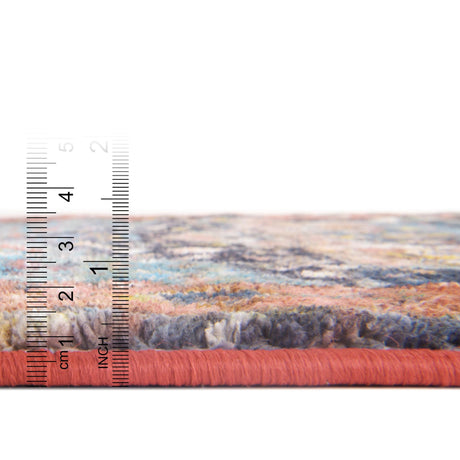 Washable Multicolor 7' 10 x 7' 10 Medina Square Area Rug Easy to Clean Stain Resistant & Durable Polyester Classic Carpet for Home Decor & Design for Sale at Rug Engine