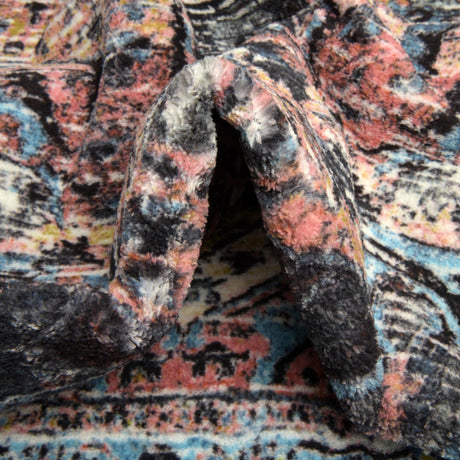 Washable Powder Blue 2' 2 x 5' Medina Runner Area Rug Easy to Clean Stain Resistant & Durable Polyester Classic Carpet for Home Decor & Design for Sale at Rug Engine