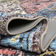 Powder Blue 2' 2 x 10' Medina Washable Runner Rug