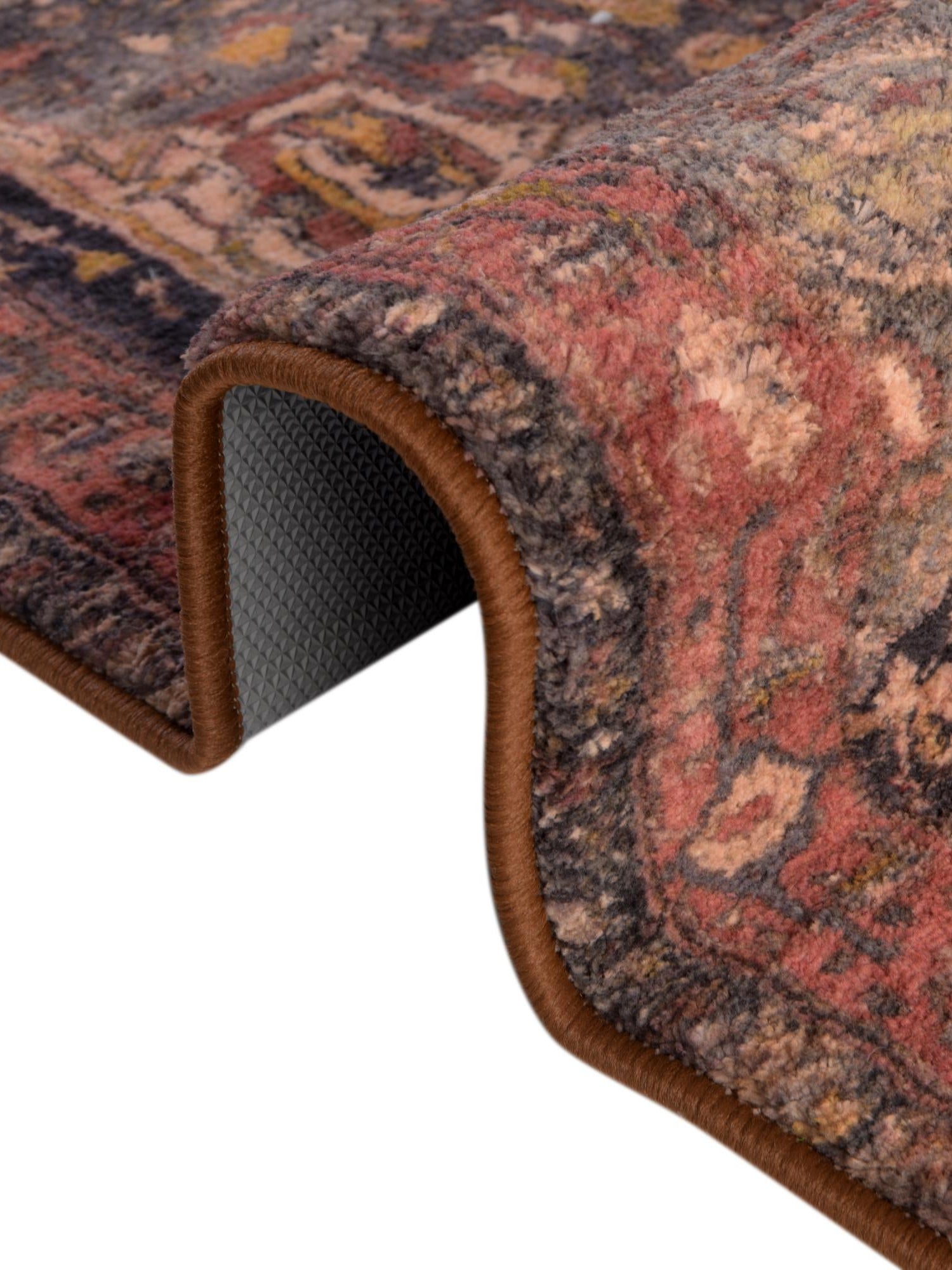 Washable Muted Rust 3' 3 x 5' 3 Medina Rectangle Area Rug Easy to Clean Stain Resistant & Durable Polyester Classic Carpet for Home Decor & Design for Sale at Rug Engine
