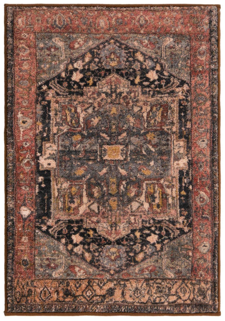 Muted Rust 2' 2 x 3' Medina Washable Rectangle Rug