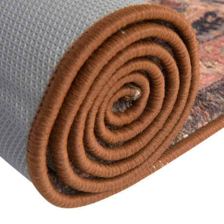 Washable Muted Rust 2' 2 x 7' 10 Medina Runner Area Rug Easy to Clean Stain Resistant & Durable Polyester Classic Carpet for Home Decor & Design for Sale at Rug Engine