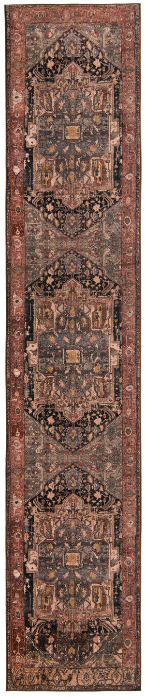 Muted Rust 3' x 13' Medina Washable Runner Rug