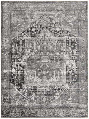 Steel Gray 8' x 10' 4 Medina Washable Rectangle Rug