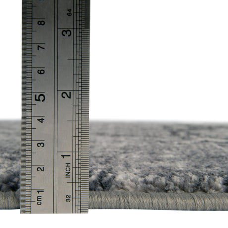 Washable Steel Gray 6' 7 x 9' Medina Rectangle Area Rug Easy to Clean Stain Resistant & Durable Polyester Classic Carpet for Home Decor & Design for Sale at Rug Engine