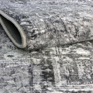 Steel Gray 8' x 10' 4 Medina Washable Rectangle Rug
