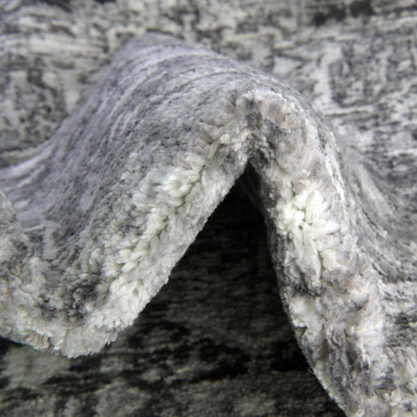 Washable Steel Gray 5' 3 x 7' 9 Medina Rectangle Area Rug Easy to Clean Stain Resistant & Durable Polyester Classic Carpet for Home Decor & Design for Sale at Rug Engine