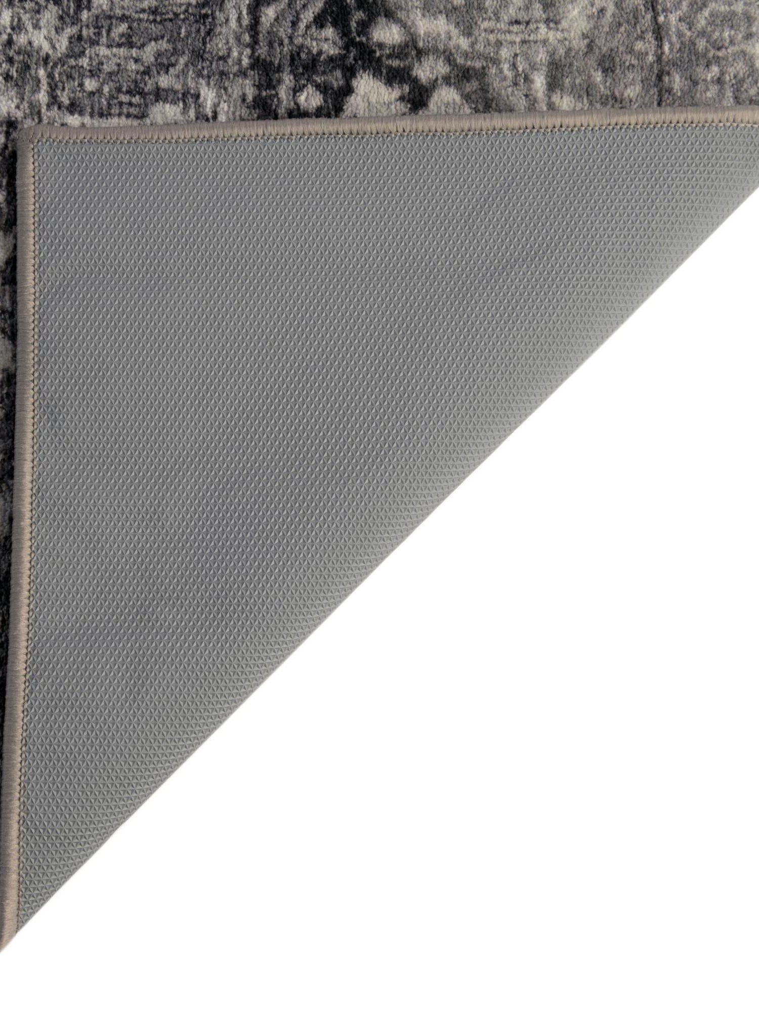 Washable Steel Gray 5' 3 x 7' 9 Medina Rectangle Area Rug Easy to Clean Stain Resistant & Durable Polyester Classic Carpet for Home Decor & Design for Sale at Rug Engine