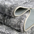 Steel Gray 8' x 10' 4 Medina Washable Rectangle Rug