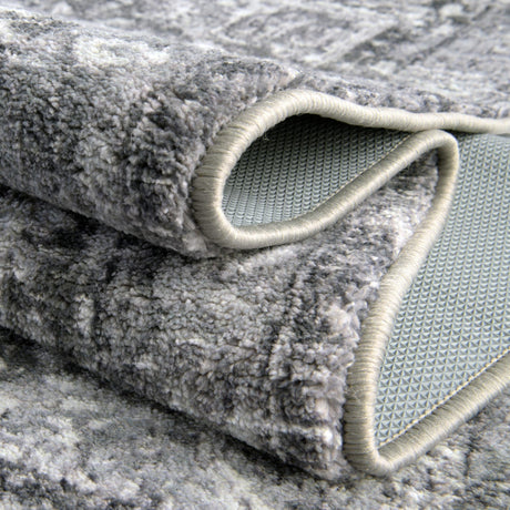 Steel Gray 8' x 10' 4 Medina Washable Rectangle Rug