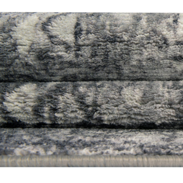 Steel Gray 8' x 10' 4 Medina Washable Rectangle Rug