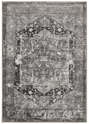 Steel Gray 2' 2 x 3' Medina Washable Rectangle Rug
