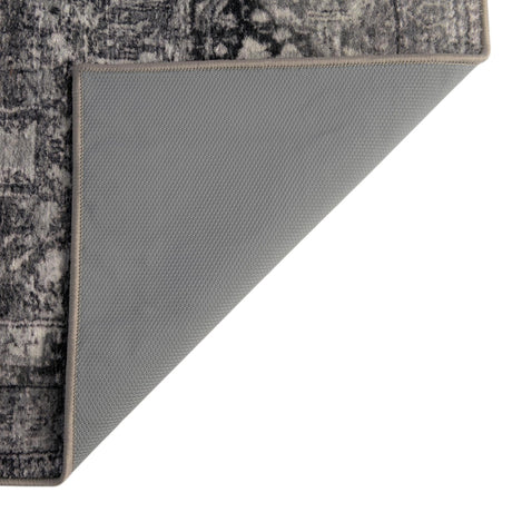 Washable Steel Gray 3' 3 x 3' 3 Medina Square Area Rug Easy to Clean Stain Resistant & Durable Polyester Classic Carpet for Home Decor & Design for Sale at Rug Engine