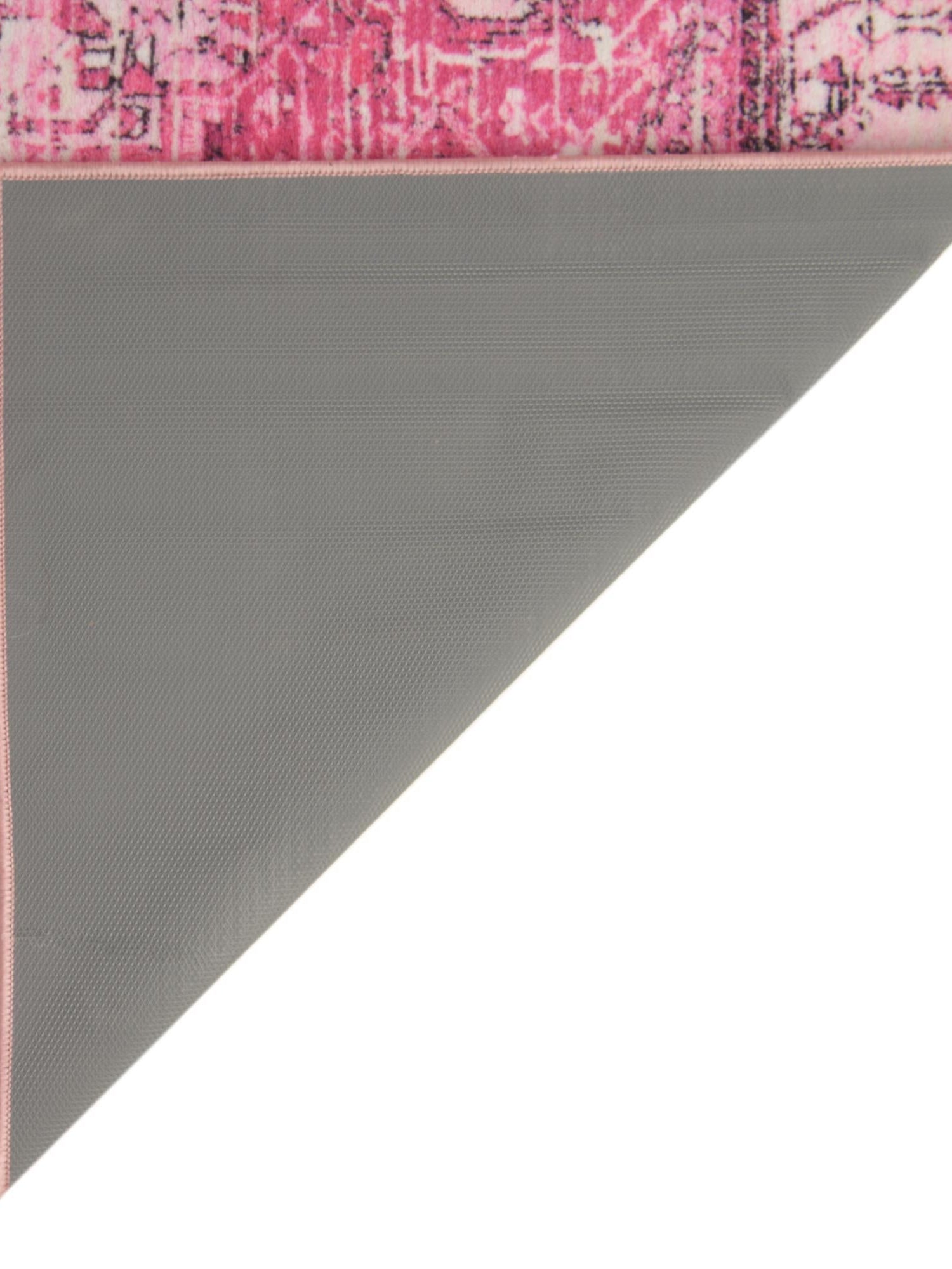 Washable Plumrose Pink 7' 10 x 10' 4 Medina Rectangle Area Rug Easy to Clean Stain Resistant & Durable Polyester Classic Carpet for Home Decor & Design for Sale at Rug Engine