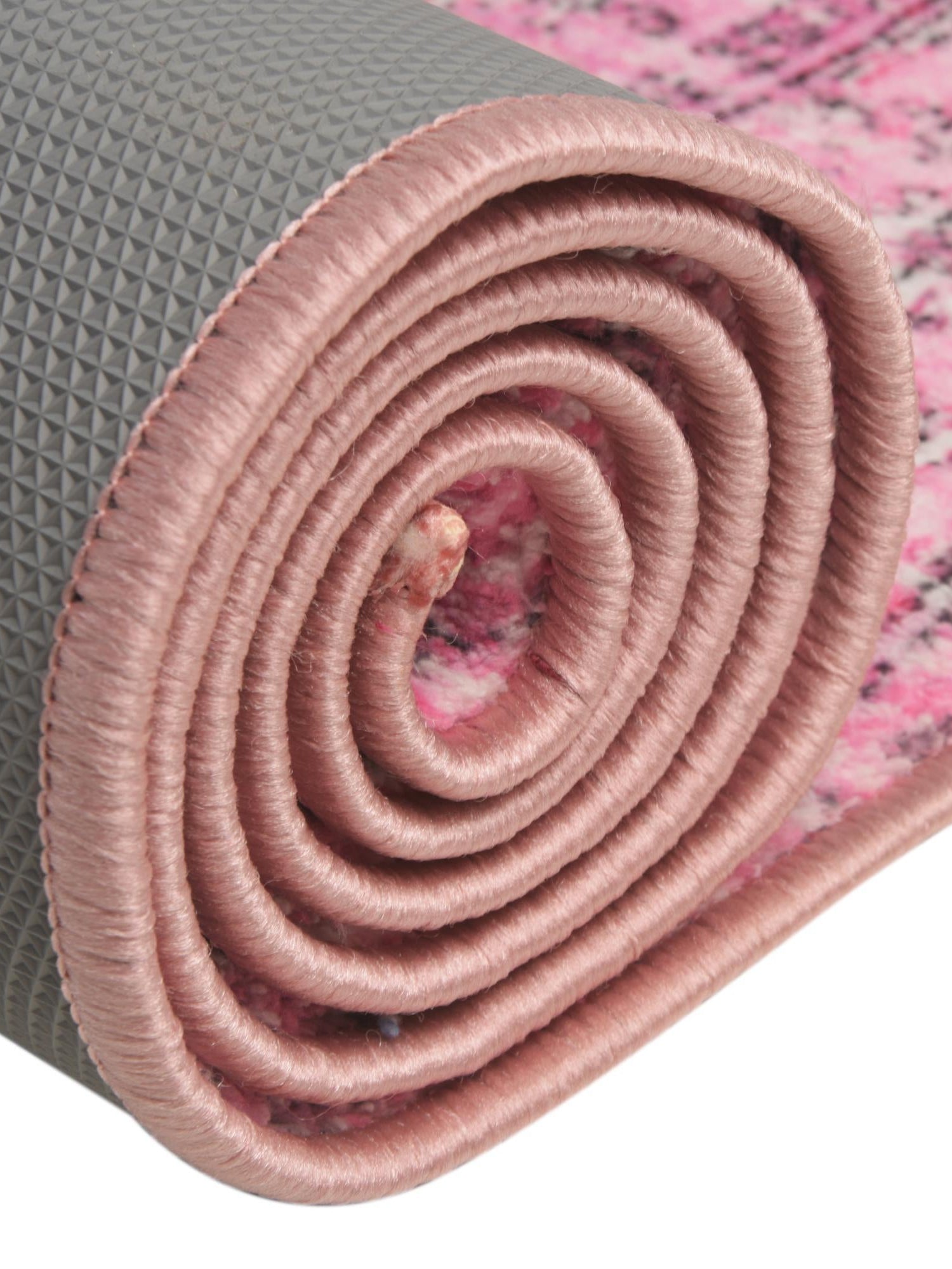 Washable Plumrose Pink 7' 10 x 10' 4 Medina Rectangle Area Rug Easy to Clean Stain Resistant & Durable Polyester Classic Carpet for Home Decor & Design for Sale at Rug Engine